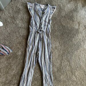 japna girls striped jumpsuit size 10